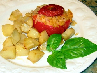 rice stuffed tomato yy01